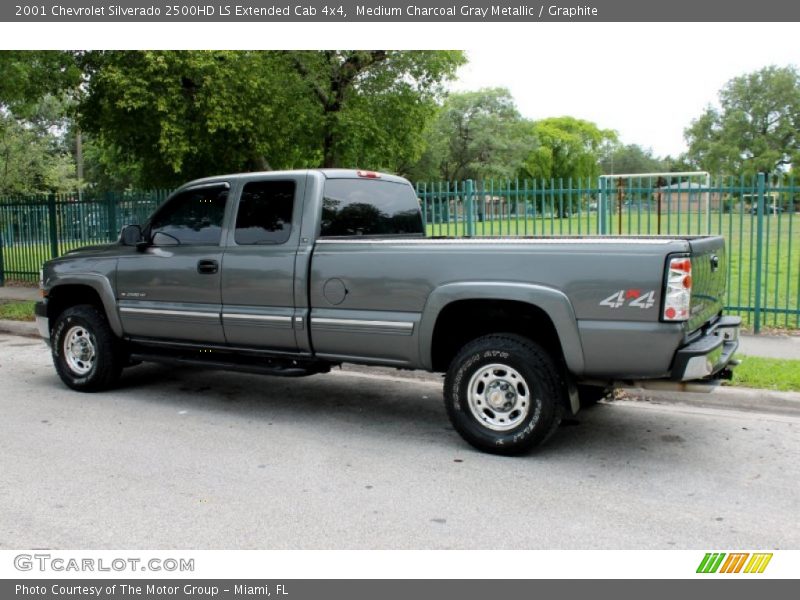 Medium Charcoal Gray Metallic / Graphite 2001 Chevrolet Silverado 2500HD LS Extended Cab 4x4