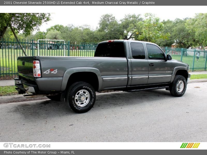 Medium Charcoal Gray Metallic / Graphite 2001 Chevrolet Silverado 2500HD LS Extended Cab 4x4