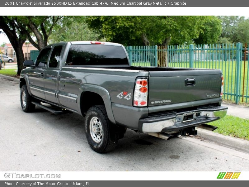 Medium Charcoal Gray Metallic / Graphite 2001 Chevrolet Silverado 2500HD LS Extended Cab 4x4