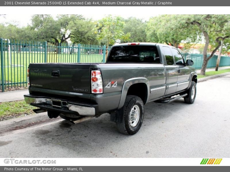 Medium Charcoal Gray Metallic / Graphite 2001 Chevrolet Silverado 2500HD LS Extended Cab 4x4