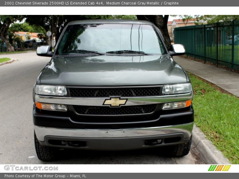 Medium Charcoal Gray Metallic / Graphite 2001 Chevrolet Silverado 2500HD LS Extended Cab 4x4