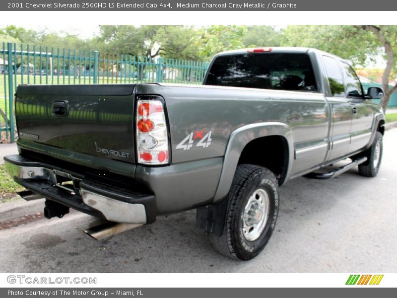 Medium Charcoal Gray Metallic / Graphite 2001 Chevrolet Silverado 2500HD LS Extended Cab 4x4