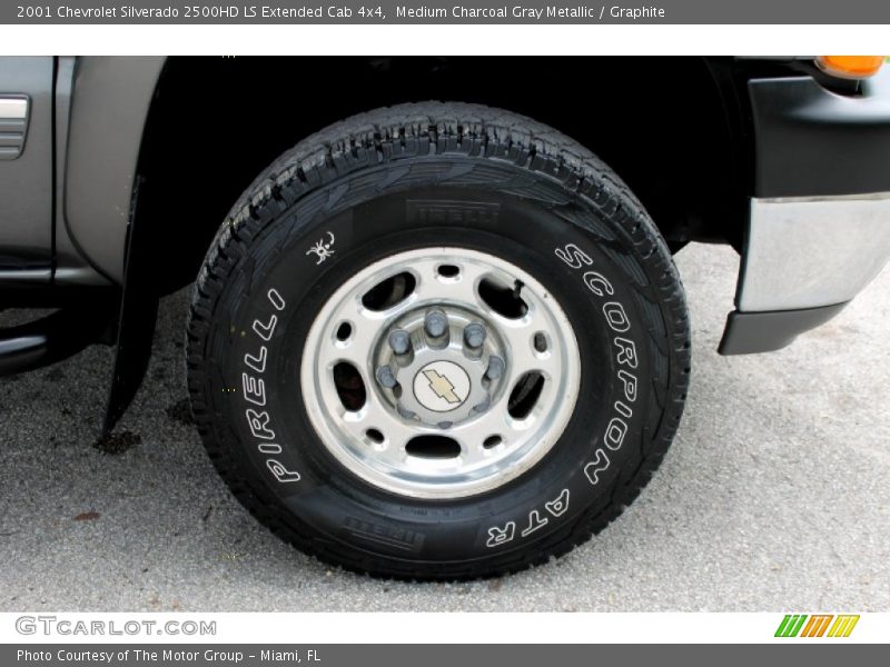 Medium Charcoal Gray Metallic / Graphite 2001 Chevrolet Silverado 2500HD LS Extended Cab 4x4