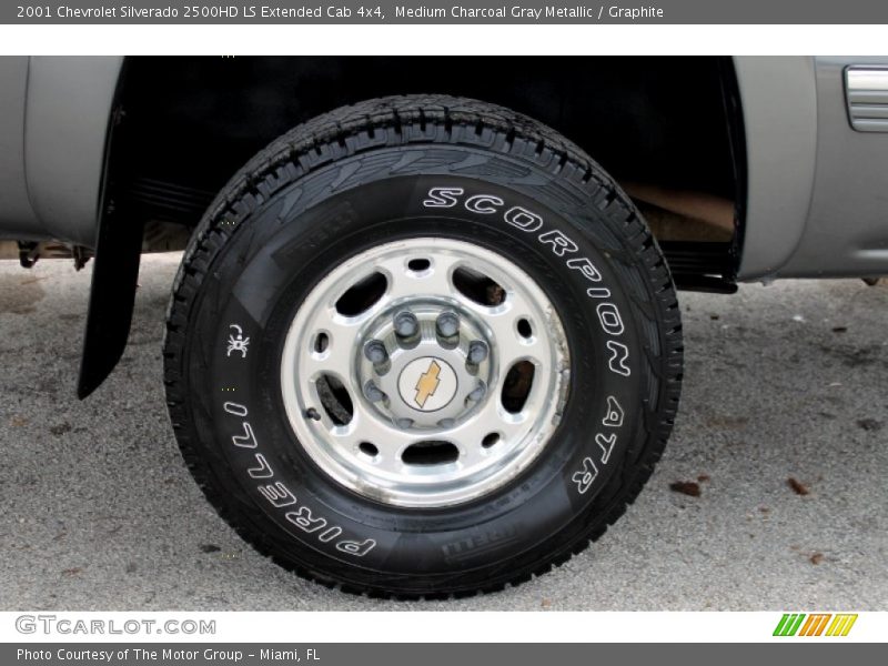 Medium Charcoal Gray Metallic / Graphite 2001 Chevrolet Silverado 2500HD LS Extended Cab 4x4