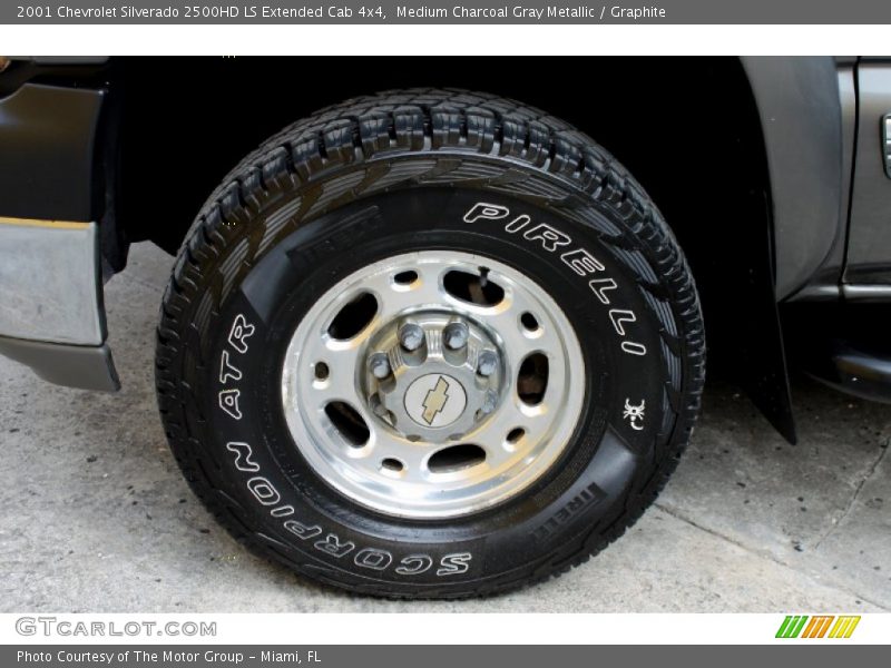 Medium Charcoal Gray Metallic / Graphite 2001 Chevrolet Silverado 2500HD LS Extended Cab 4x4