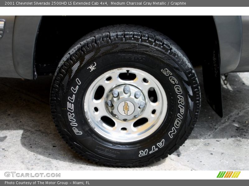 Medium Charcoal Gray Metallic / Graphite 2001 Chevrolet Silverado 2500HD LS Extended Cab 4x4