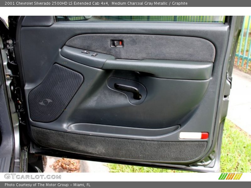 Medium Charcoal Gray Metallic / Graphite 2001 Chevrolet Silverado 2500HD LS Extended Cab 4x4