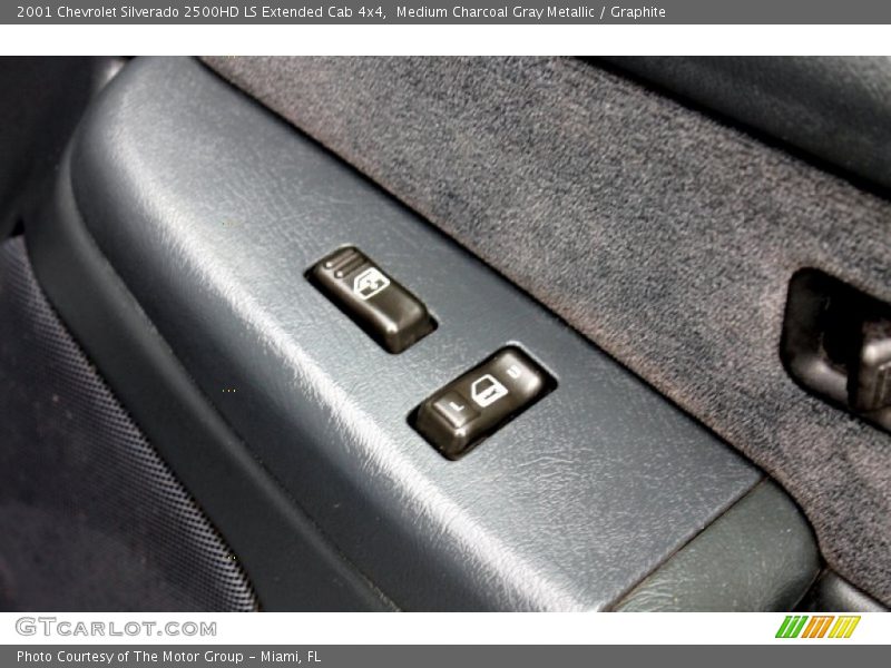 Medium Charcoal Gray Metallic / Graphite 2001 Chevrolet Silverado 2500HD LS Extended Cab 4x4