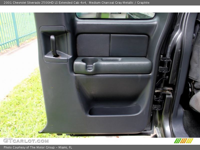 Medium Charcoal Gray Metallic / Graphite 2001 Chevrolet Silverado 2500HD LS Extended Cab 4x4