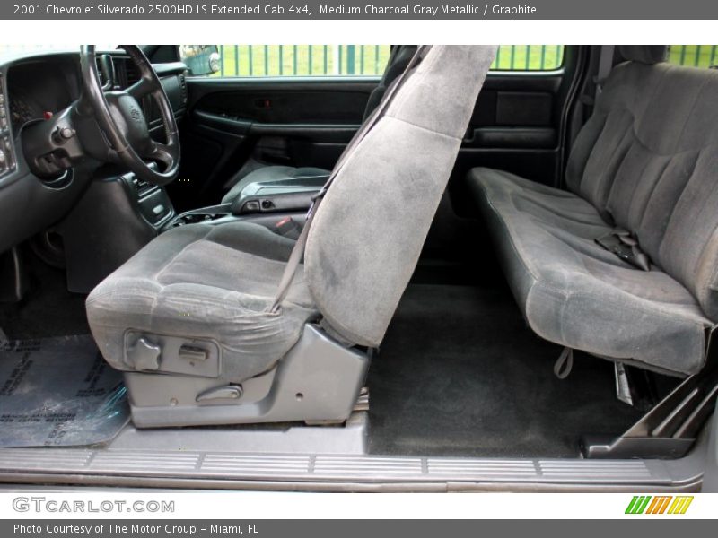 Medium Charcoal Gray Metallic / Graphite 2001 Chevrolet Silverado 2500HD LS Extended Cab 4x4