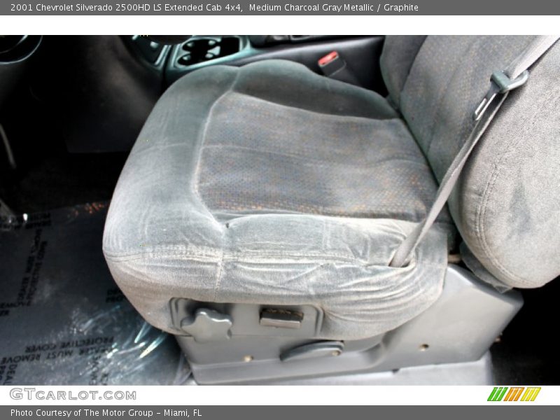 Medium Charcoal Gray Metallic / Graphite 2001 Chevrolet Silverado 2500HD LS Extended Cab 4x4