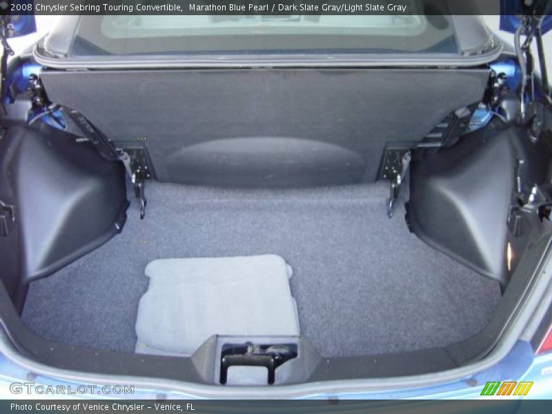 Marathon Blue Pearl / Dark Slate Gray/Light Slate Gray 2008 Chrysler Sebring Touring Convertible