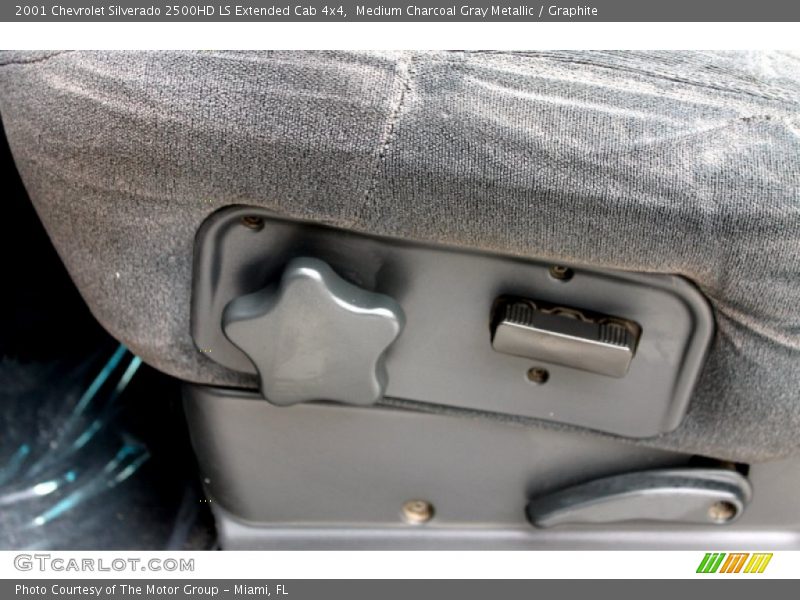 Medium Charcoal Gray Metallic / Graphite 2001 Chevrolet Silverado 2500HD LS Extended Cab 4x4