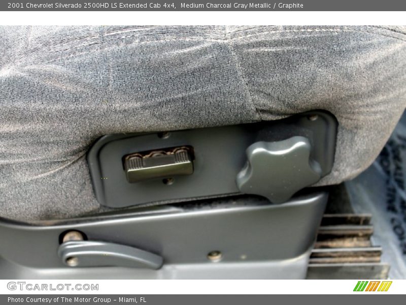 Medium Charcoal Gray Metallic / Graphite 2001 Chevrolet Silverado 2500HD LS Extended Cab 4x4