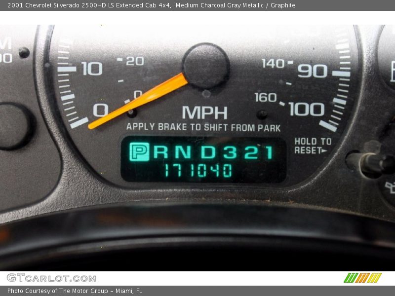 Medium Charcoal Gray Metallic / Graphite 2001 Chevrolet Silverado 2500HD LS Extended Cab 4x4