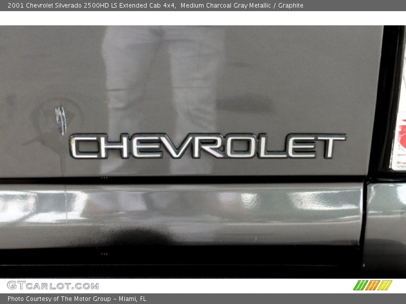 Medium Charcoal Gray Metallic / Graphite 2001 Chevrolet Silverado 2500HD LS Extended Cab 4x4