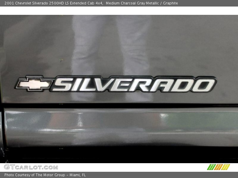 Medium Charcoal Gray Metallic / Graphite 2001 Chevrolet Silverado 2500HD LS Extended Cab 4x4
