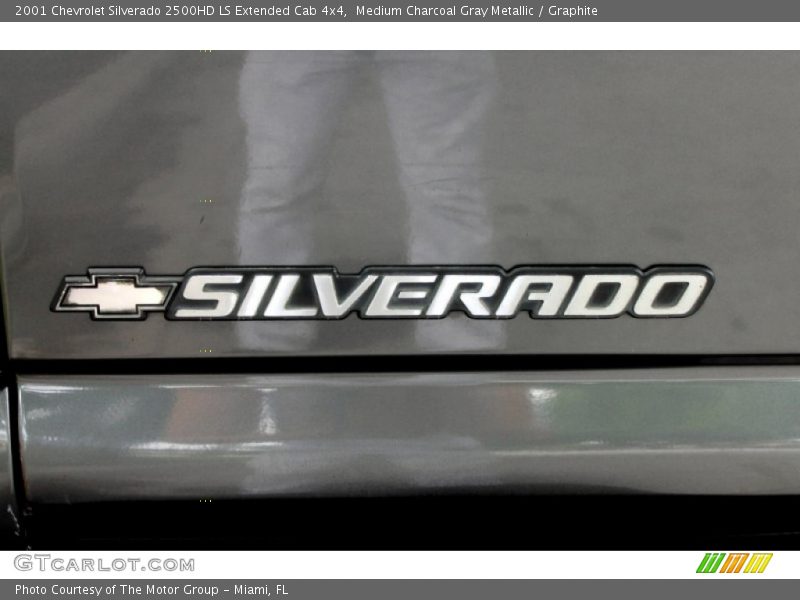 Medium Charcoal Gray Metallic / Graphite 2001 Chevrolet Silverado 2500HD LS Extended Cab 4x4