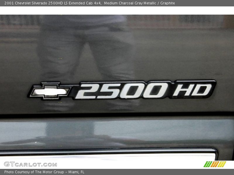 Medium Charcoal Gray Metallic / Graphite 2001 Chevrolet Silverado 2500HD LS Extended Cab 4x4
