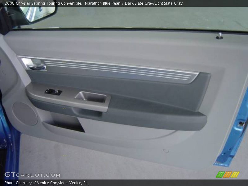 Marathon Blue Pearl / Dark Slate Gray/Light Slate Gray 2008 Chrysler Sebring Touring Convertible