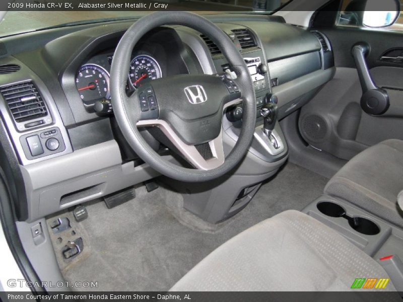 Alabaster Silver Metallic / Gray 2009 Honda CR-V EX