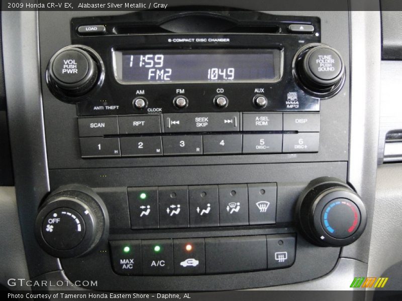 Alabaster Silver Metallic / Gray 2009 Honda CR-V EX