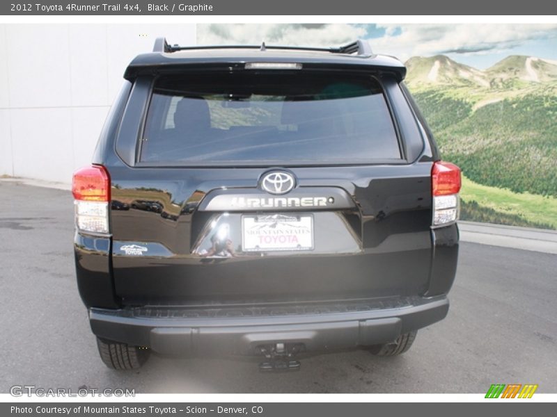 Black / Graphite 2012 Toyota 4Runner Trail 4x4