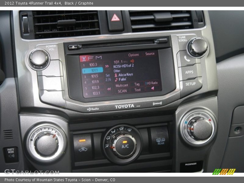 Controls of 2012 4Runner Trail 4x4