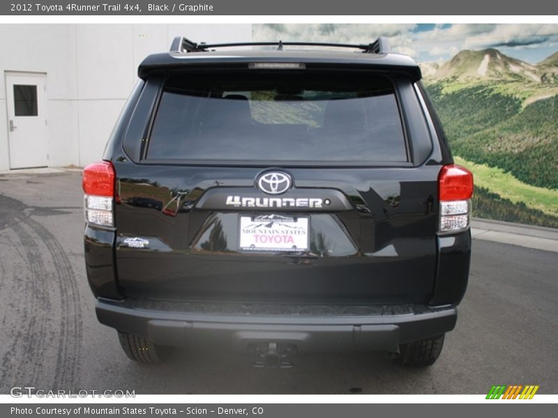 Black / Graphite 2012 Toyota 4Runner Trail 4x4