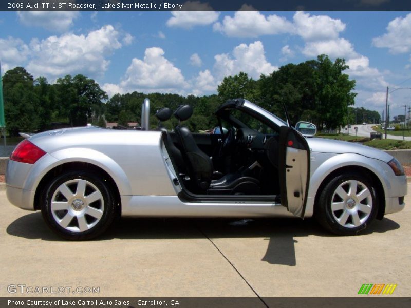 Lake Silver Metallic / Ebony 2003 Audi TT 1.8T Roadster