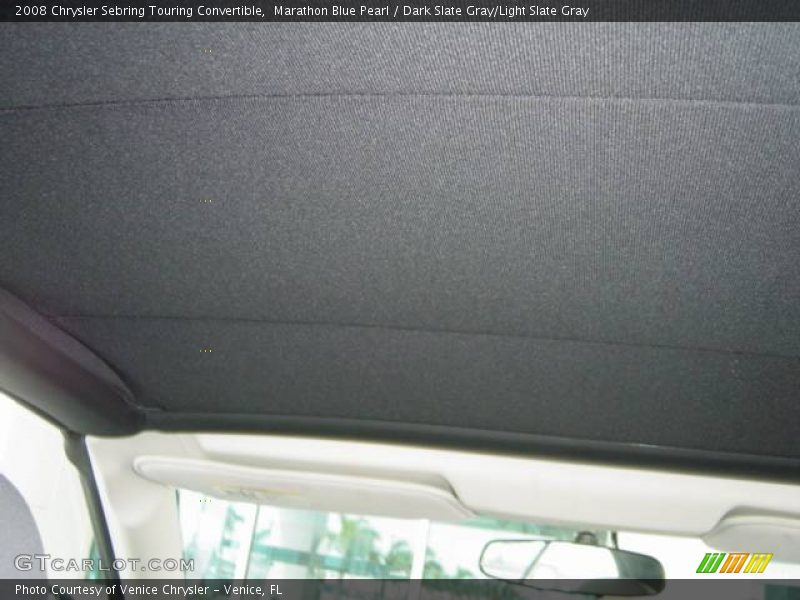 Marathon Blue Pearl / Dark Slate Gray/Light Slate Gray 2008 Chrysler Sebring Touring Convertible