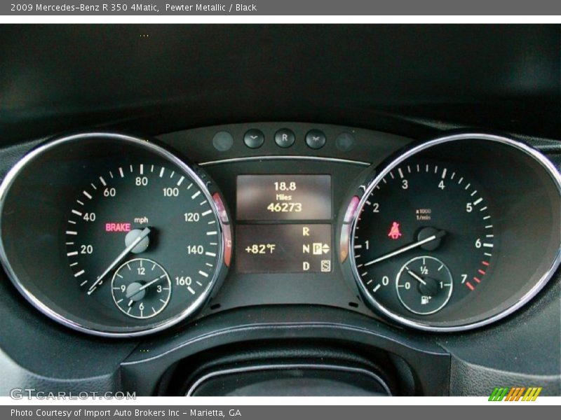 Pewter Metallic / Black 2009 Mercedes-Benz R 350 4Matic
