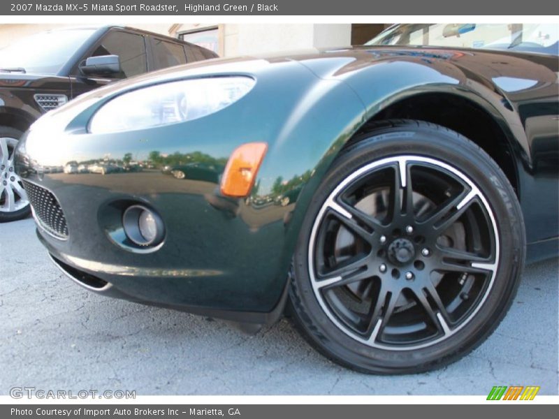 Highland Green / Black 2007 Mazda MX-5 Miata Sport Roadster