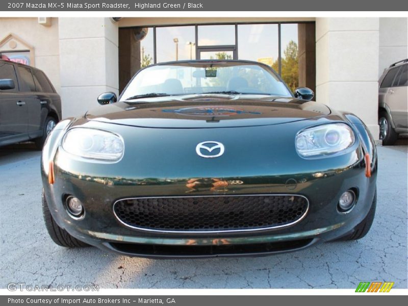 Highland Green / Black 2007 Mazda MX-5 Miata Sport Roadster