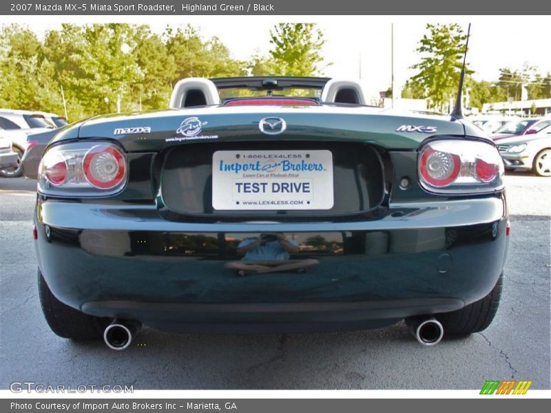 Highland Green / Black 2007 Mazda MX-5 Miata Sport Roadster