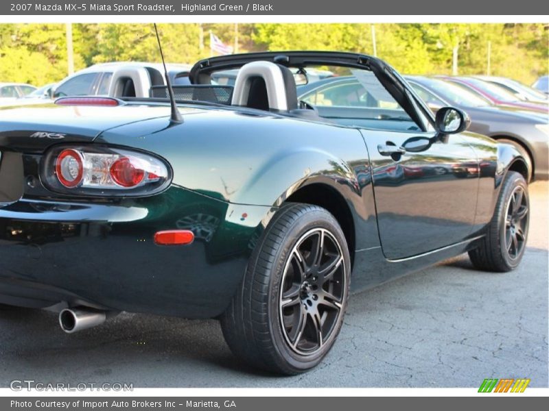 Highland Green / Black 2007 Mazda MX-5 Miata Sport Roadster