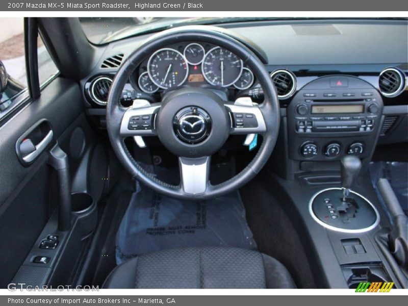 Highland Green / Black 2007 Mazda MX-5 Miata Sport Roadster