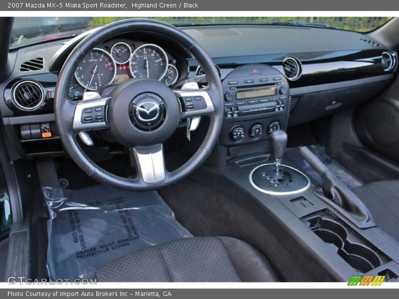 Highland Green / Black 2007 Mazda MX-5 Miata Sport Roadster