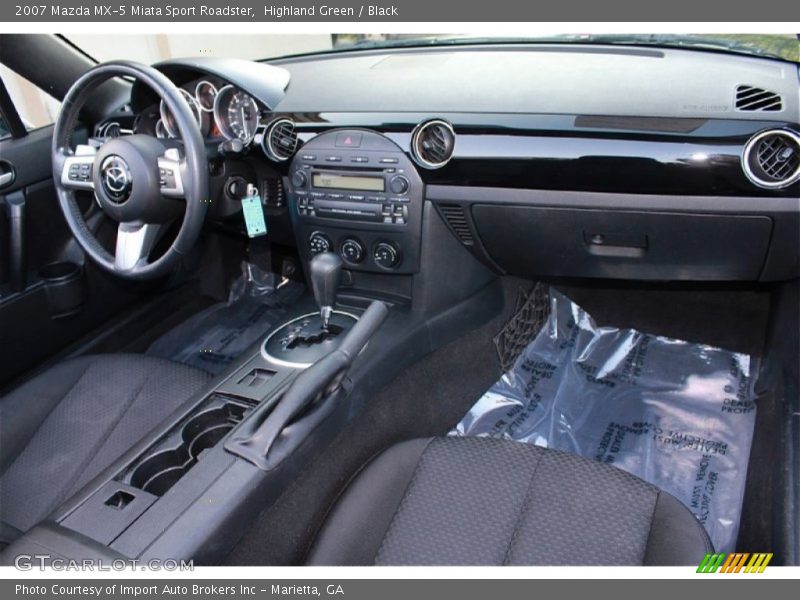 Highland Green / Black 2007 Mazda MX-5 Miata Sport Roadster