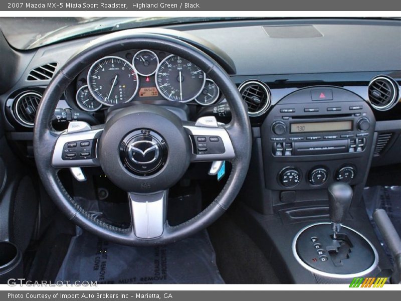 Highland Green / Black 2007 Mazda MX-5 Miata Sport Roadster