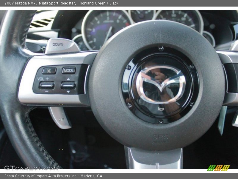 Highland Green / Black 2007 Mazda MX-5 Miata Sport Roadster