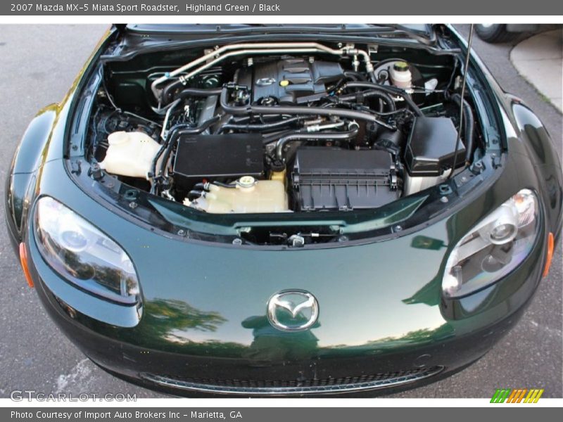Highland Green / Black 2007 Mazda MX-5 Miata Sport Roadster