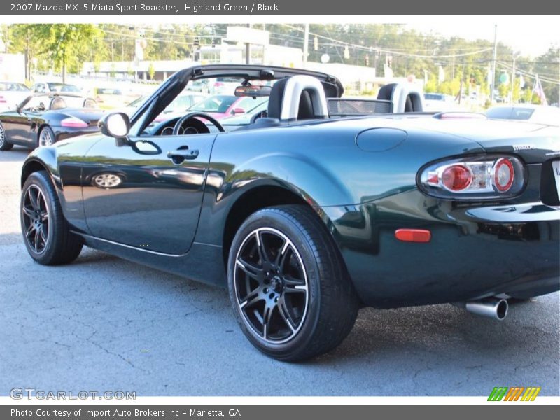 Highland Green / Black 2007 Mazda MX-5 Miata Sport Roadster