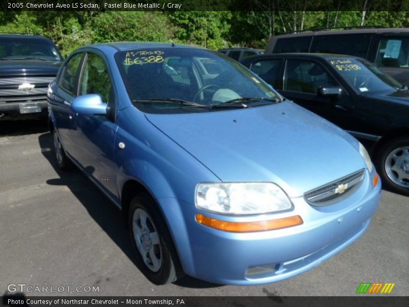 Pastel Blue Metallic / Gray 2005 Chevrolet Aveo LS Sedan