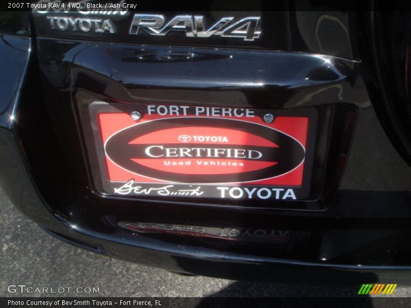 Black / Ash Gray 2007 Toyota RAV4 4WD