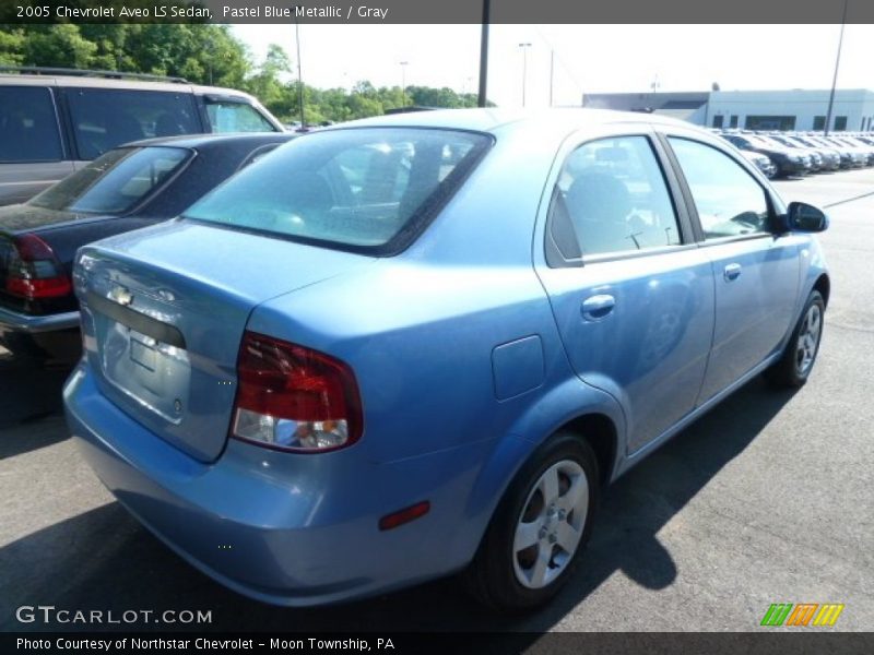 Pastel Blue Metallic / Gray 2005 Chevrolet Aveo LS Sedan