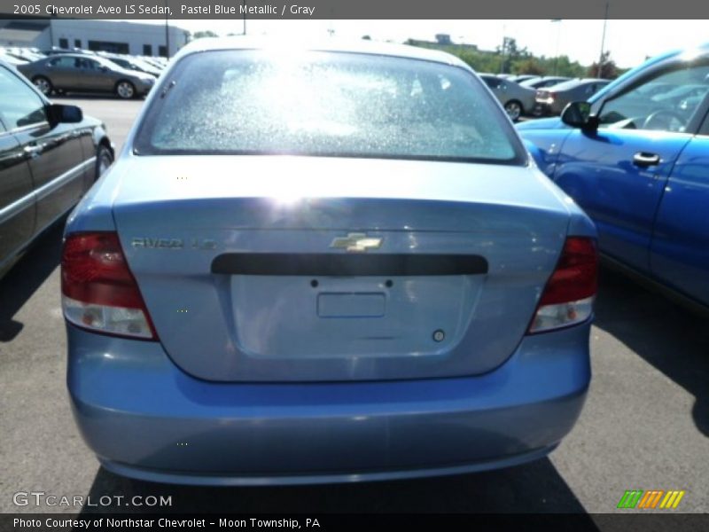 Pastel Blue Metallic / Gray 2005 Chevrolet Aveo LS Sedan