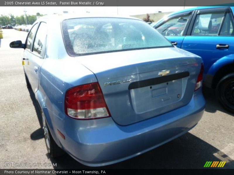 Pastel Blue Metallic / Gray 2005 Chevrolet Aveo LS Sedan