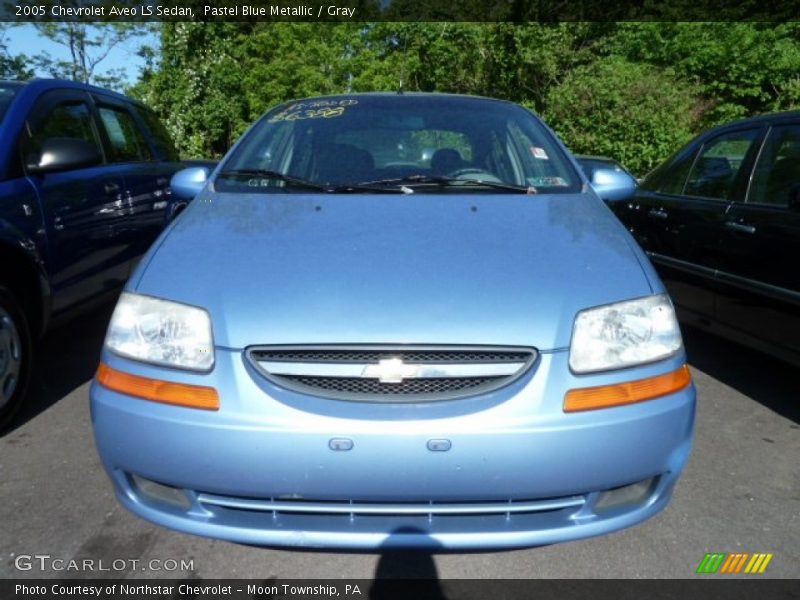 Pastel Blue Metallic / Gray 2005 Chevrolet Aveo LS Sedan