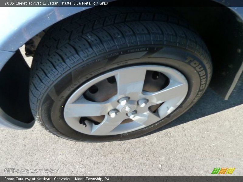 Pastel Blue Metallic / Gray 2005 Chevrolet Aveo LS Sedan